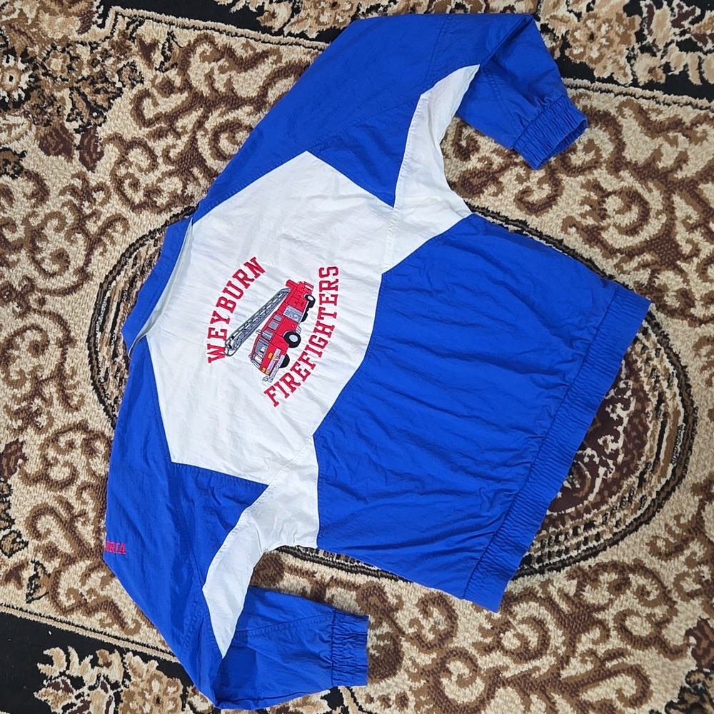 80s 90s Windbreaker Jacket Coat Weyburn Firefighters 1980 1990 Saskatchewan